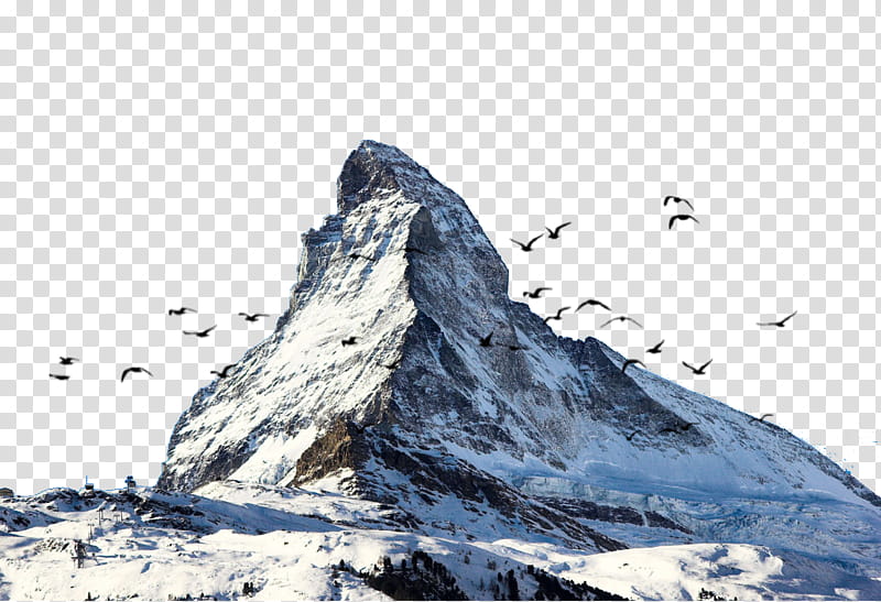 Volcano, Matterhorn, Klein Matterhorn, Gornergrat, Swiss Alps, Zmutt, Mountain, Poster transparent background PNG clipart