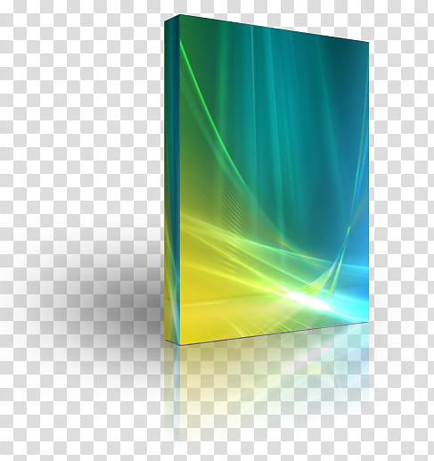 Vista DVD BOOK BOX, blue and yellow box transparent background PNG clipart