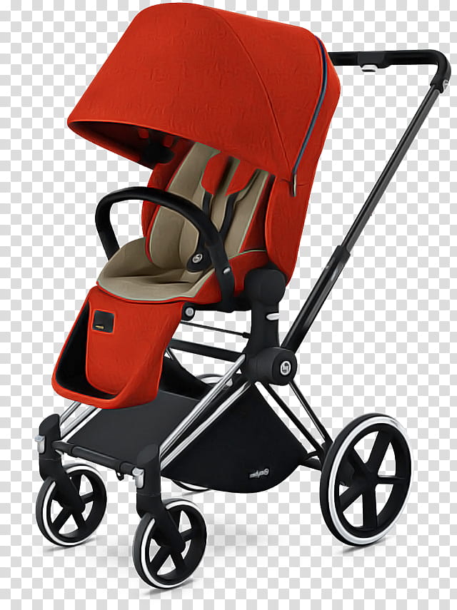 Orange, Baby Carriage, Red, Baby Products, Vehicle transparent background PNG clipart