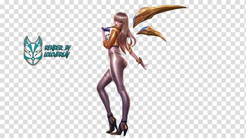 K DA Kai Sa Prestige Edition Render, female character illustration transparent background PNG clipart