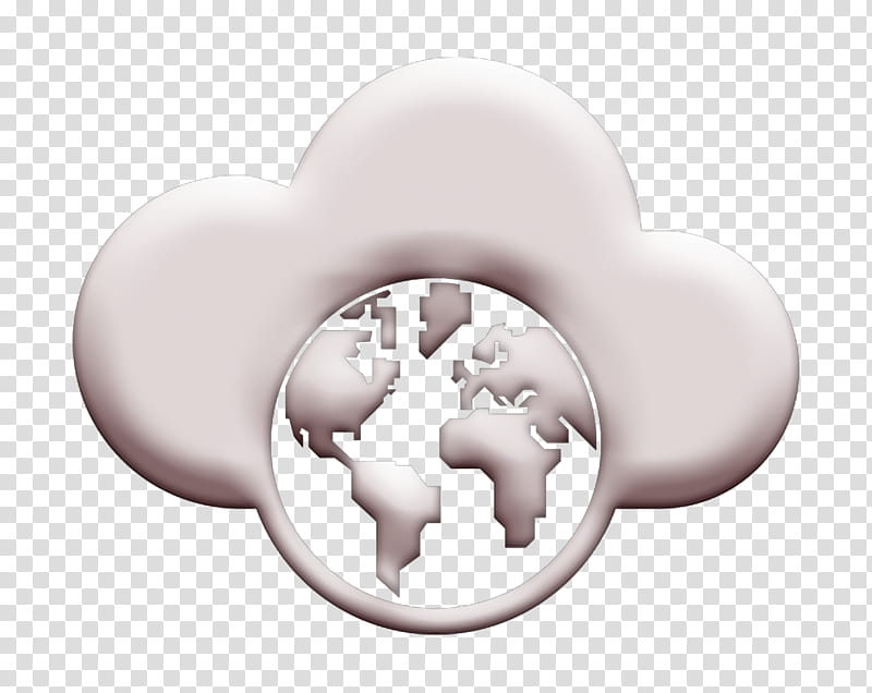 cloud icon communication icon earth icon, Global Icon, Globe Icon, Globe Map Icon, Planet Icon, Metal transparent background PNG clipart