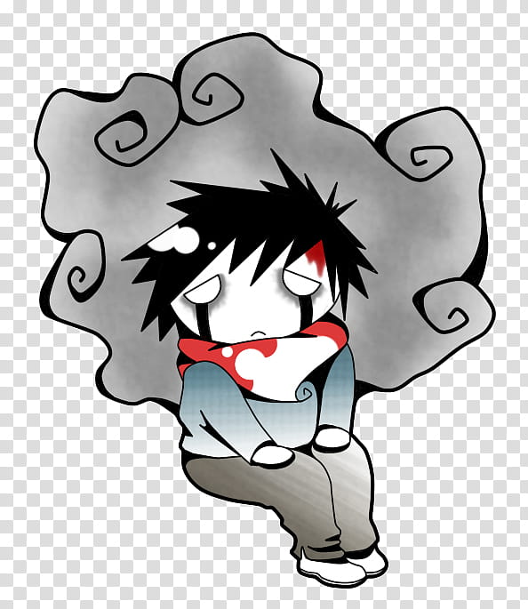 SAD EMO BOY transparent background PNG clipart