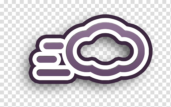 cloud icon wind icon, Violet, Logo, Purple, Label transparent background PNG clipart