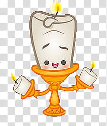 disney, Beauty and the Beast candle cartoon character transparent background PNG clipart
