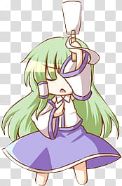 Touhou Icons, Kochiya Sanae transparent background PNG clipart