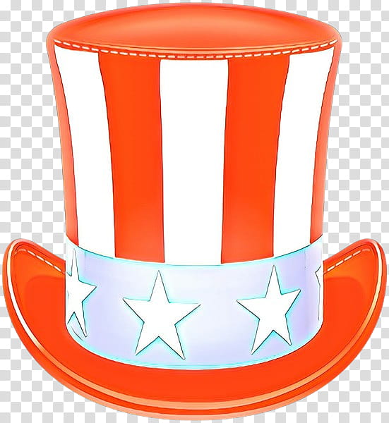 Uncle Sam Hat, United States, Top Hat, Clothing, Mjomba, Bowler Hat, Orange, Costume Hat transparent background PNG clipart