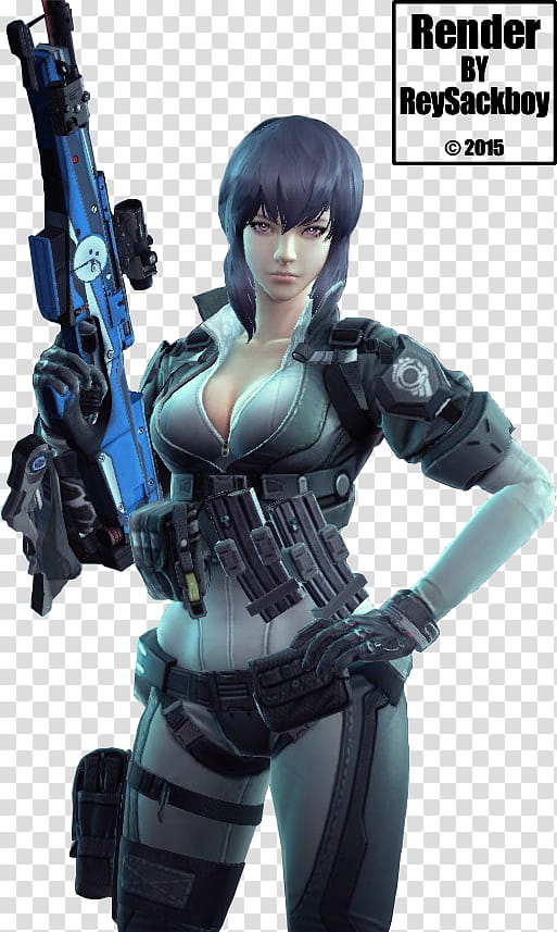 Ghost in the Shell First Assault Motoko Render transparent background PNG clipart