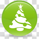 round green and white Christmas tree artwork transparent background PNG clipart