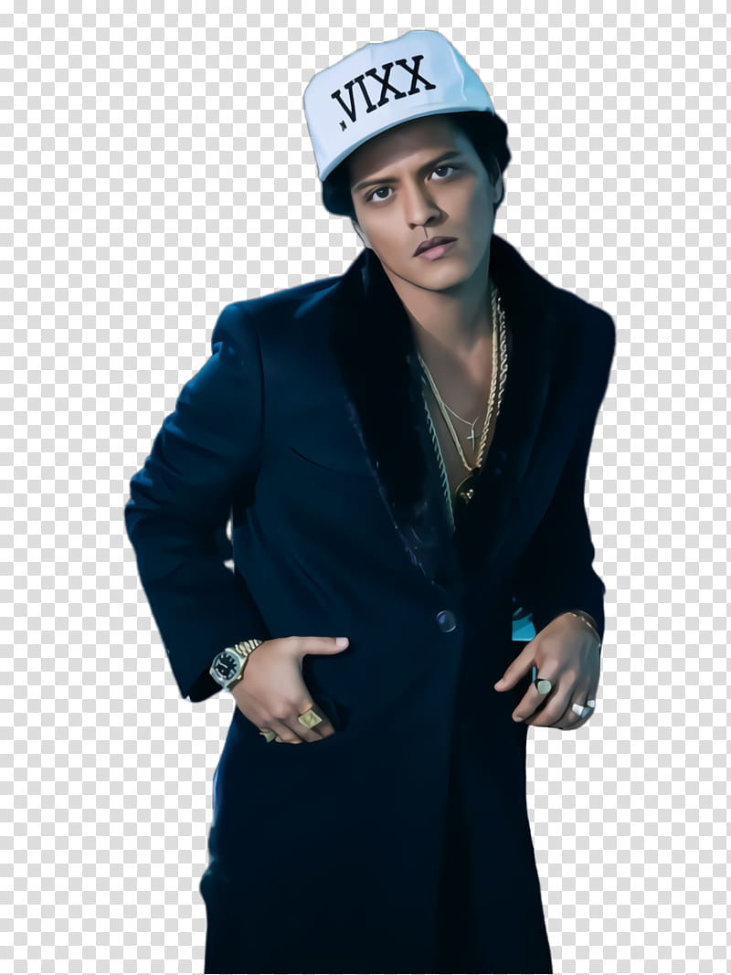 Hat, Bruno Mars, Singer, Blazer, Clothing, Outerwear, Male, Beanie transparent background PNG clipart