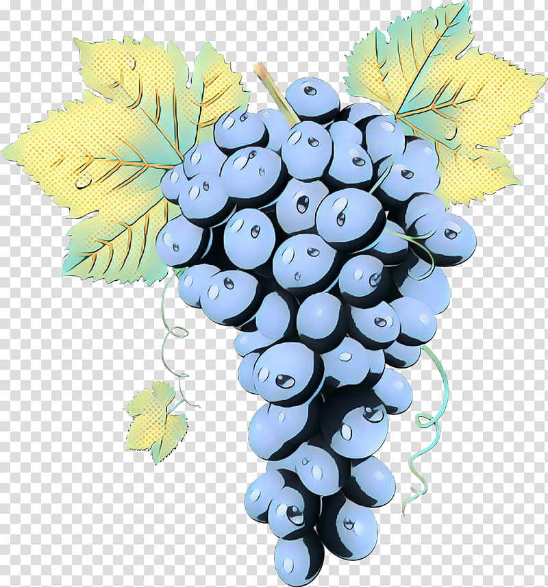 Flower Vintage, Pop Art, Retro, Grape, Bilberry, Grapevine Family, Vitis, Fruit transparent background PNG clipart