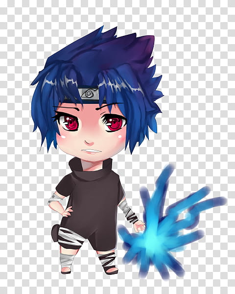 Chibi Sasuke, Sasuke from Naruto chibi anime character transparent  background PNG clipart