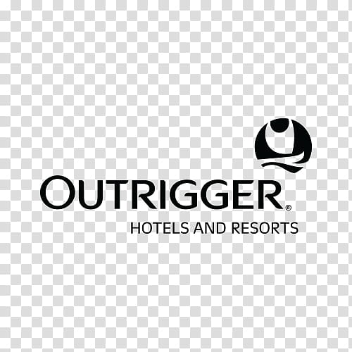 Hotel, Outrigger Hotels Resorts, Logo, Hotel White, Hospitality Industry, Black M, Text, Line transparent background PNG clipart