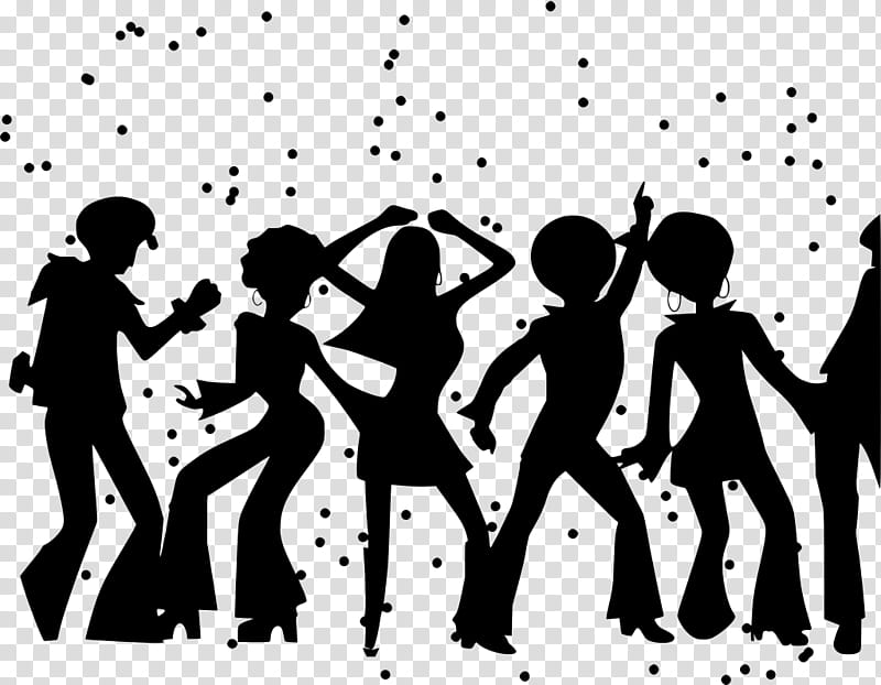 Group Of People, Dance, Disco, Silhouette, Dance Party, Nightclub, Music, Disco Dance transparent background PNG clipart