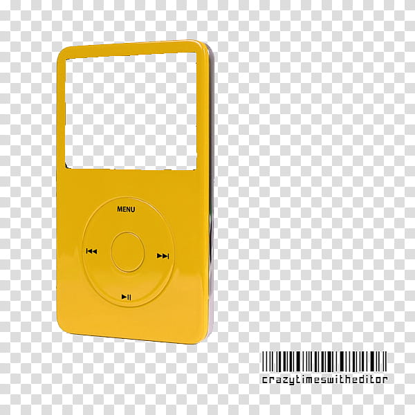 yellow MP player transparent background PNG clipart