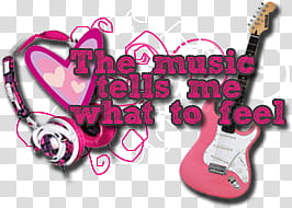 Music text brushes, the music tells me what to feel text transparent background PNG clipart