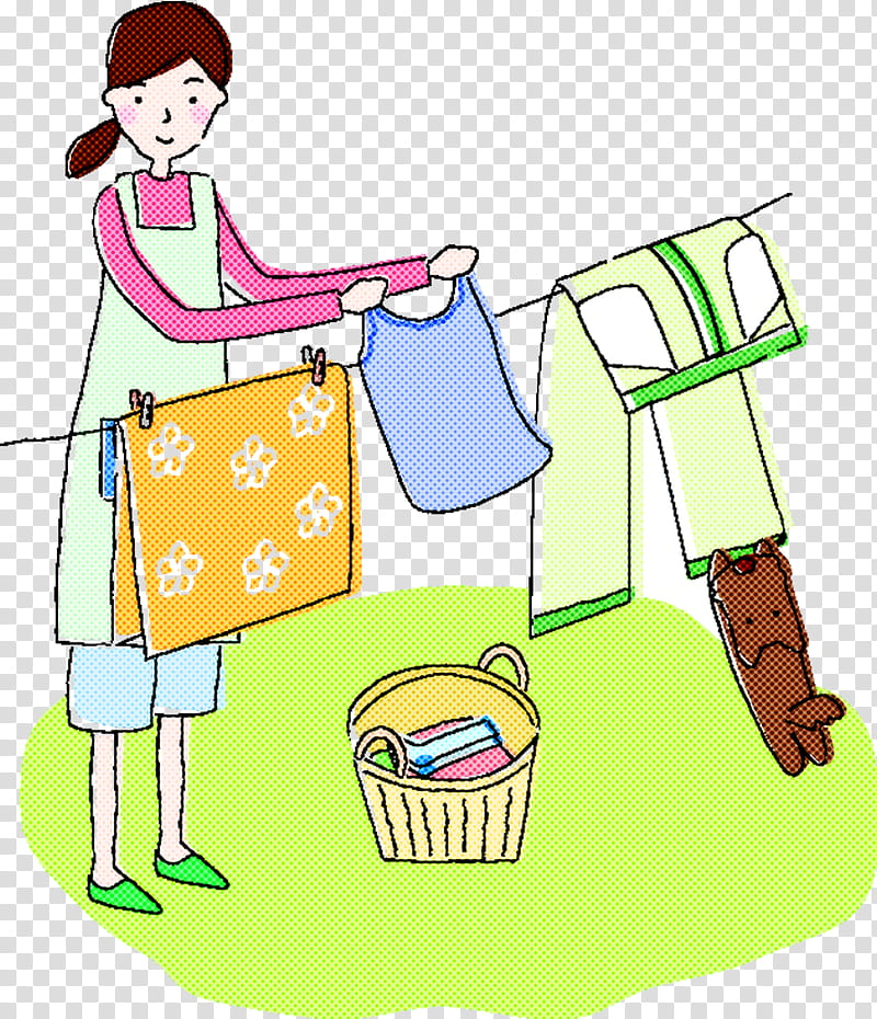 mother cleaning washing cloth, Cartoon, Drum, Hand Drum transparent background PNG clipart