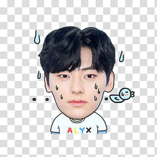 WannaOne Emoji P, man in white top transparent background PNG clipart