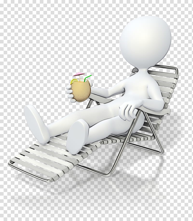 person relaxing clipart