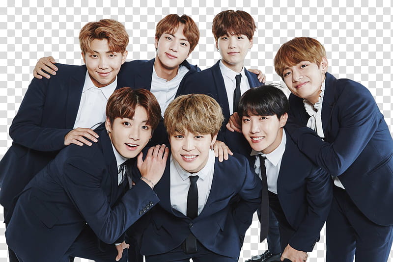 BTS Festa  Group PT , men smiling while taking groufie transparent background PNG clipart