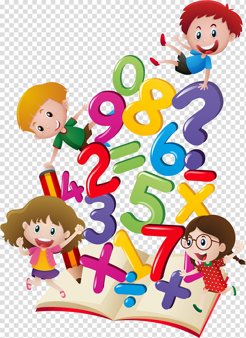 Child, Mathematics, Number, Animation, Drawing, Cartoon, Happy, Celebrating transparent background PNG clipart