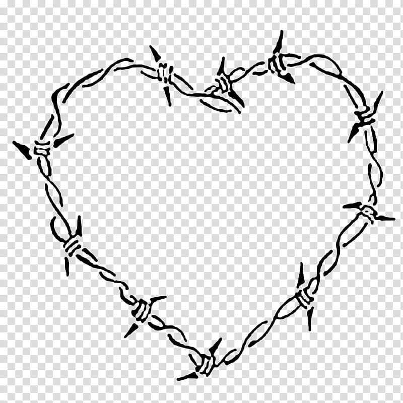 Barbed wire heart human Heart | Sticker