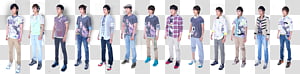 Super Junior Sorry Sorry Reage, men assorted-color clothes transparent background PNG clipart thumbnail