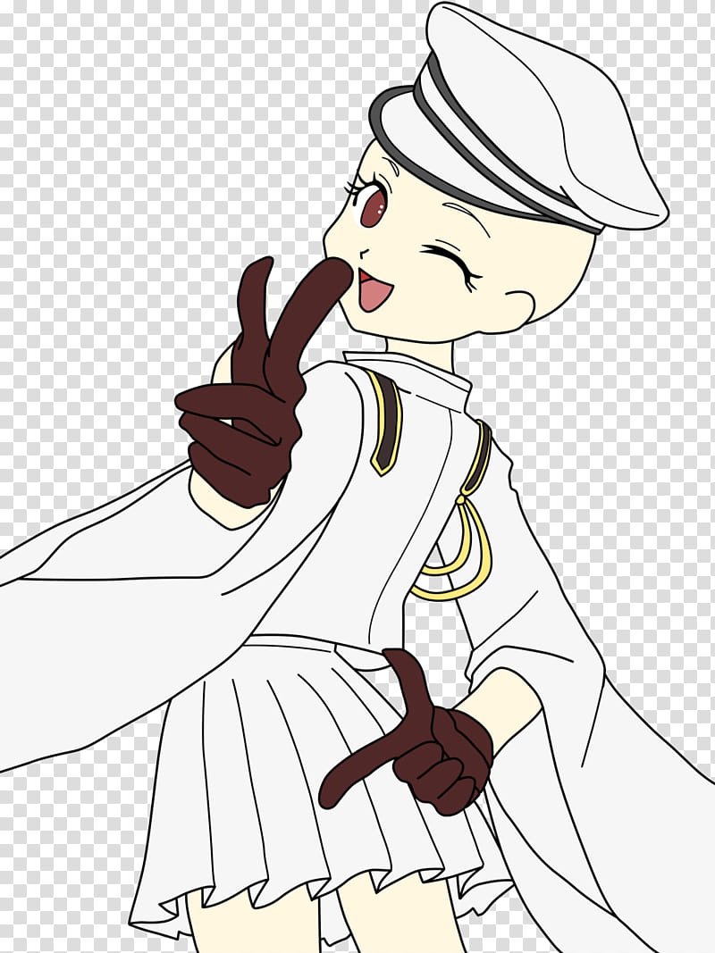 Base , girl wearing white dress anime character illustration