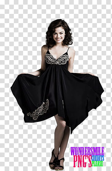 Lucy Hale, woman holding hem of dress transparent background PNG clipart