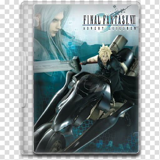 Movie Icon , Final Fantasy VII, Advent Children, Final Fantasy VII DVD case transparent background PNG clipart