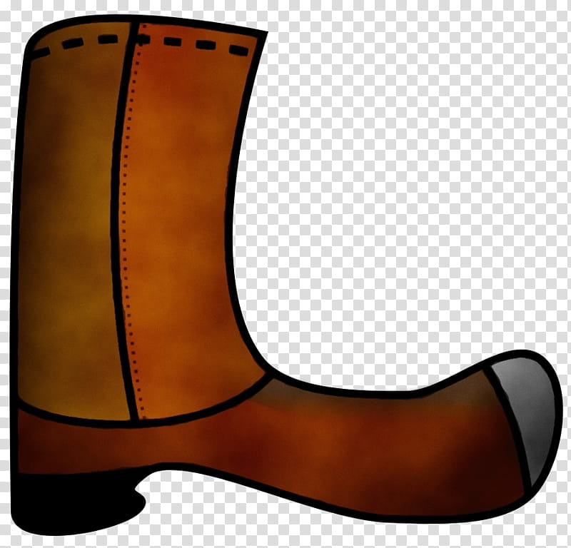 Cowboy boot Shoe Wellington boot, Watercolor, Paint, Wet Ink, Footwear, Ballet Shoe, Flipflops, Brown transparent background PNG clipart