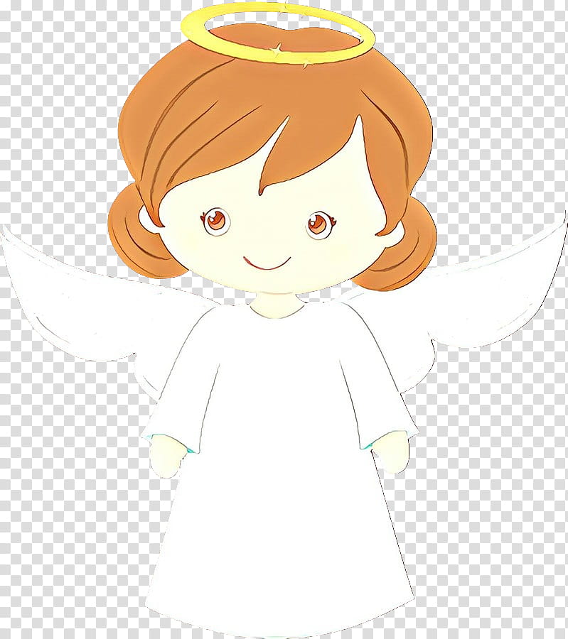 white cartoon head fictional character smile, Drawing, Angel transparent background PNG clipart