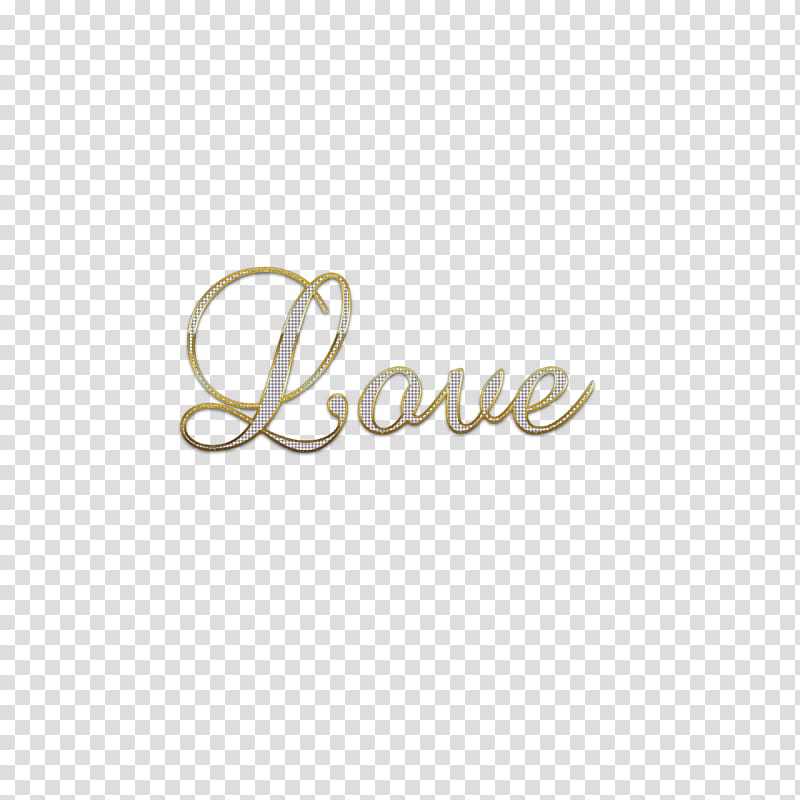 love element, gold love text overlay transparent background PNG clipart