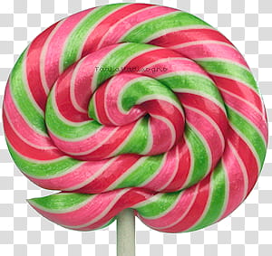 red, white, and green striped lollipop transparent background PNG clipart