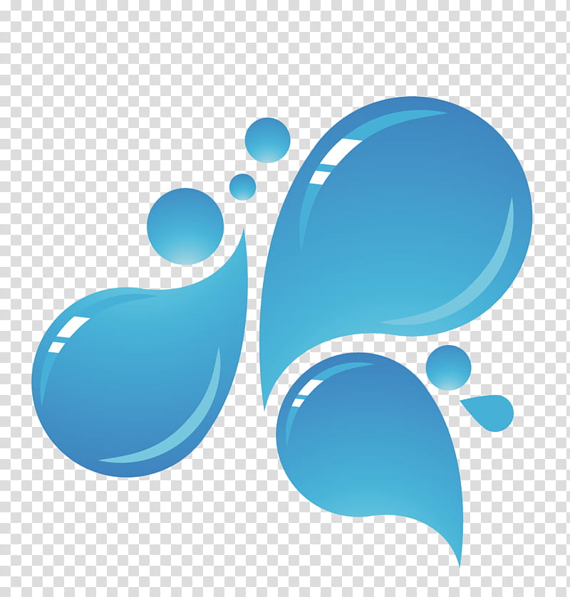ES SPLASH, blue water art transparent background PNG clipart