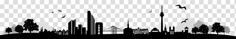 City Skyline Silhouette, Fotolia, Banco De ns, Skyscraper, White, Black, Human Settlement, Blackandwhite transparent background PNG clipart
