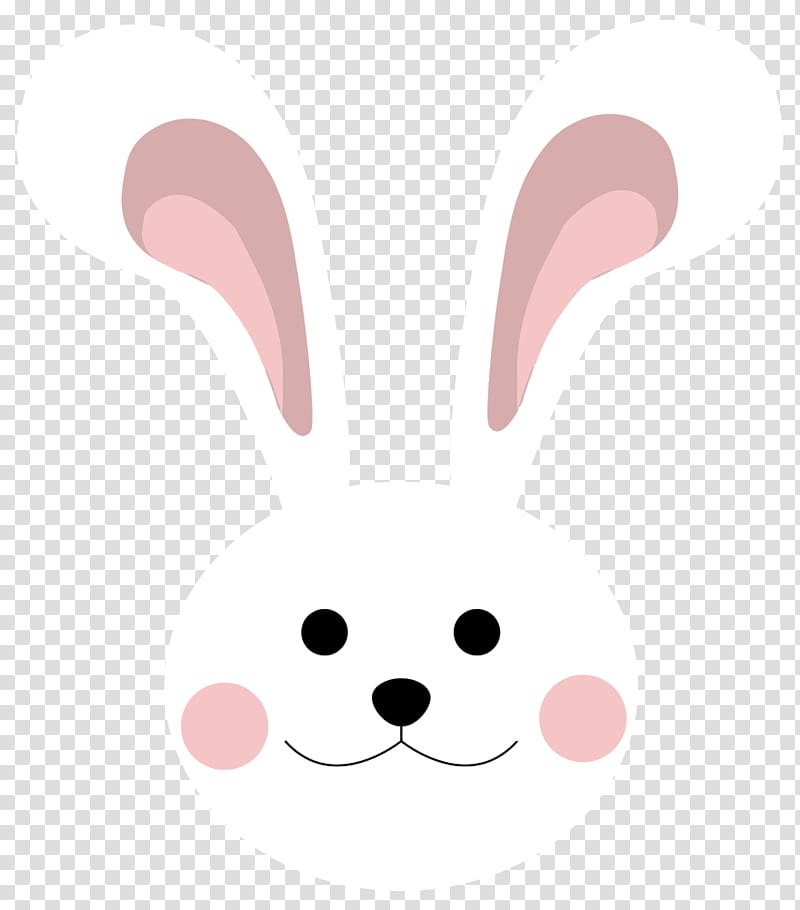 Easter Bunny, Rabbit, Hare, Line Art, Painting, Cartoon, Nose, Pink transparent background PNG clipart