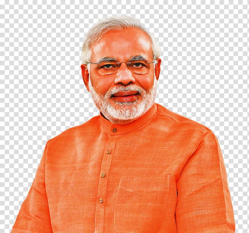 Modi, Narendra Modi, Pm Narendra Modi, India, Vivek Oberoi, Orange, Chin, Elder transparent background PNG clipart