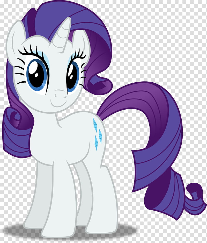 Rarity, white and purple unicorn My Little Pony transparent background PNG clipart