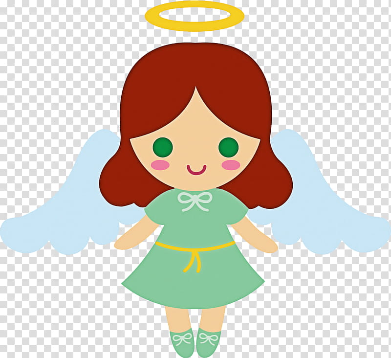 Angel, Cartoon, Cherub, Shoulder Angel, Silhouette, Green, Animation transparent background PNG clipart
