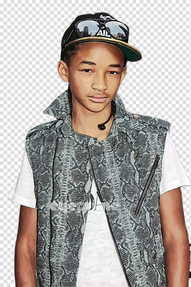 Hat, Watercolor, Paint, Wet Ink, Jaden Smith, Beanie, Tshirt, Model transparent background PNG clipart