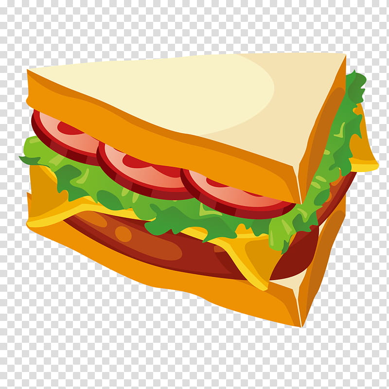 Junk Food, Hamburger, Breakfast, Bakery, Sandwich, Buffet, Bread, Cartoon transparent background PNG clipart