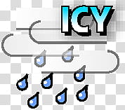 The AOL Weather Icon Collection, Freezing Drizzle transparent background PNG clipart
