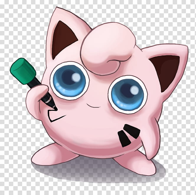 Gotta Draw &#;em All Collab, Jigglypuff transparent background PNG clipart