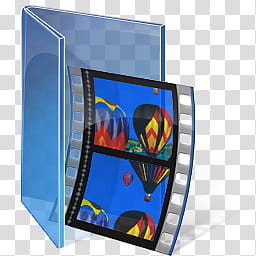 Blue Vista Icons Windows , Videos, film transparent background PNG clipart