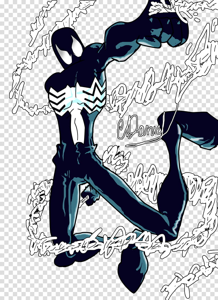 Spidey Black transparent background PNG clipart