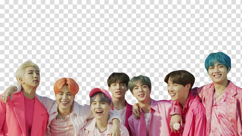 BTS [ boy with luv  ] transparent background PNG clipart