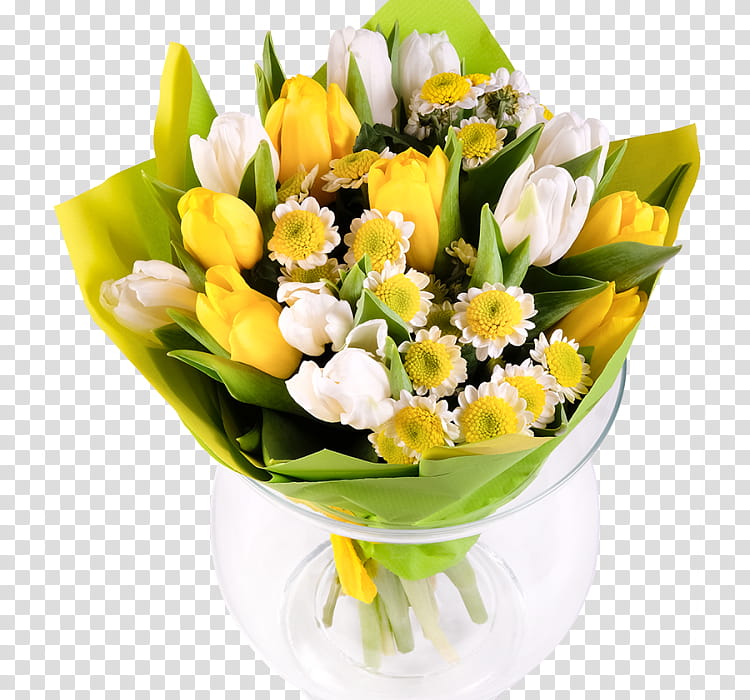Floral Flower, Floral Design, Flower Bouquet, Cut Flowers, Tulip, Gift, Yellow, Frutikocz transparent background PNG clipart