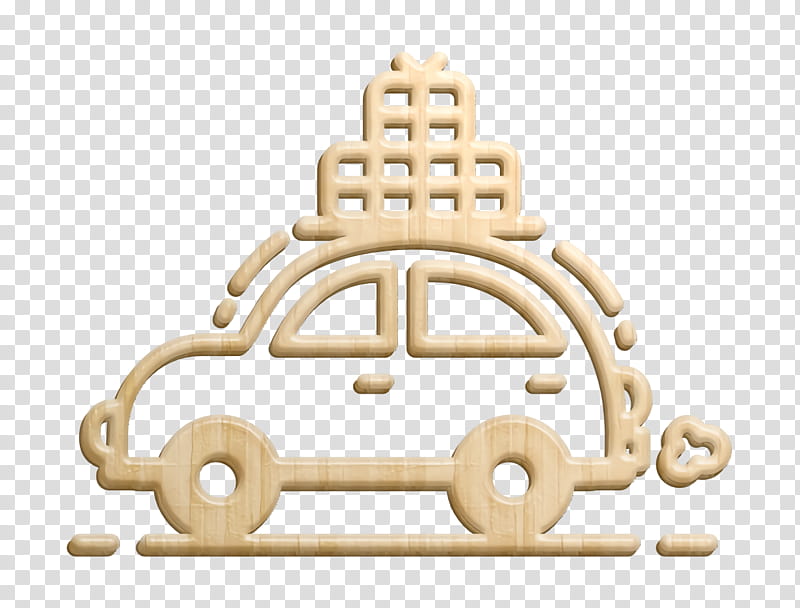 car icon family icon holiday icon, Journey Icon, Travel Icon, Trip Icon, Vacation Icon, Vehicle, Beige, Metal transparent background PNG clipart
