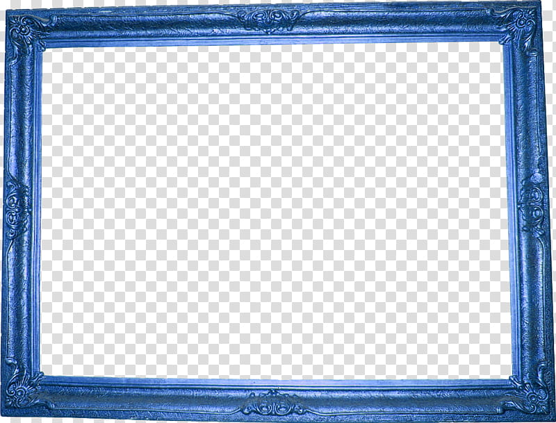 DeDecoraciones s, blue frame illustration transparent background PNG clipart