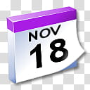 WinXP ICal, November  art transparent background PNG clipart